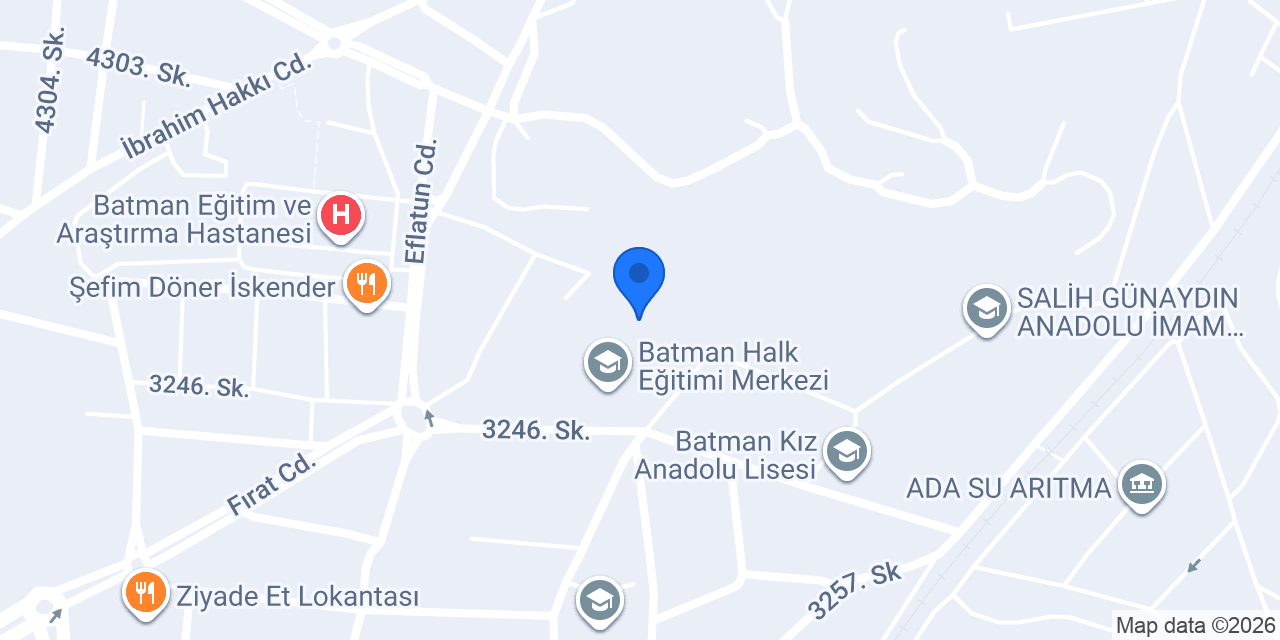 DİCLE ÖZEL EĞİTİM UYGULAMA OKULU konumu