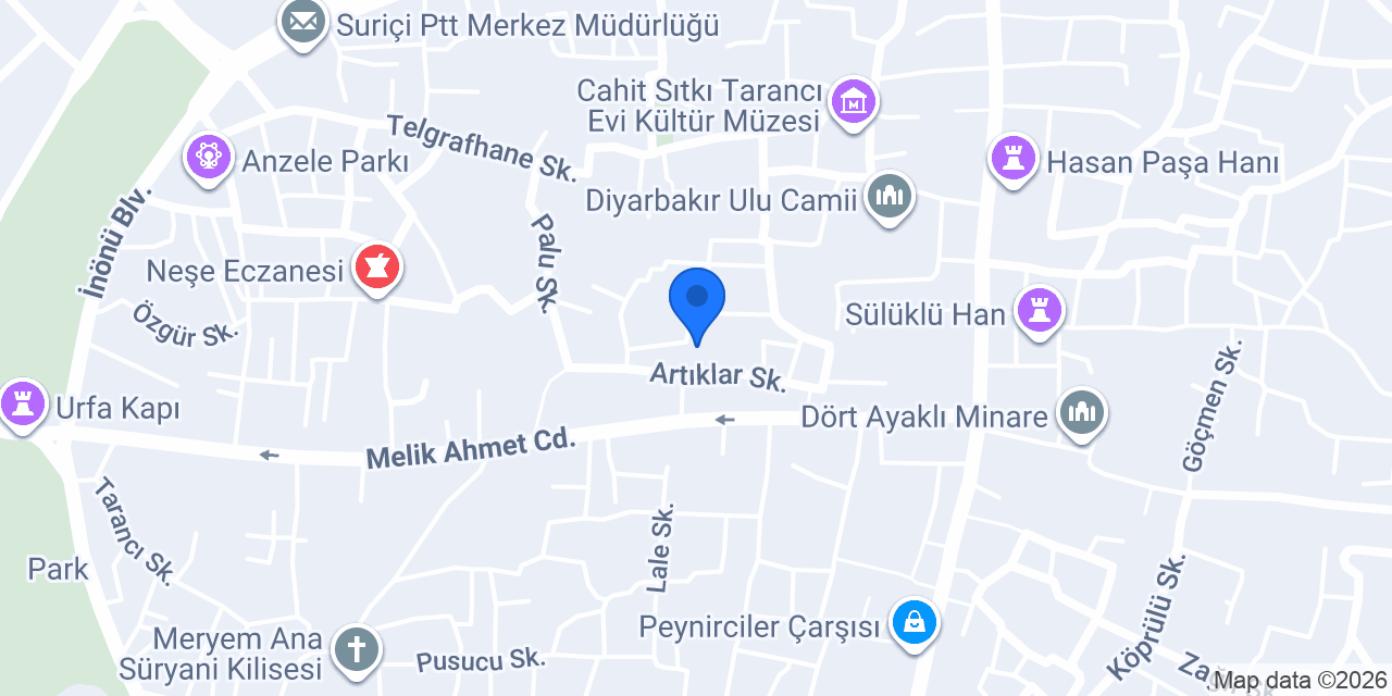 Ziya Gökalp Müzesi konumu