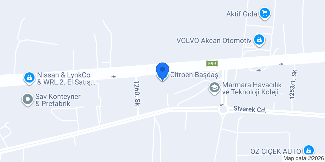 Citroen Başdaş konumu