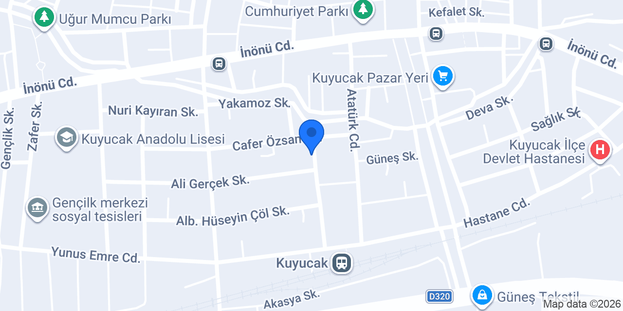 Tapu Müdürlüğü konumu