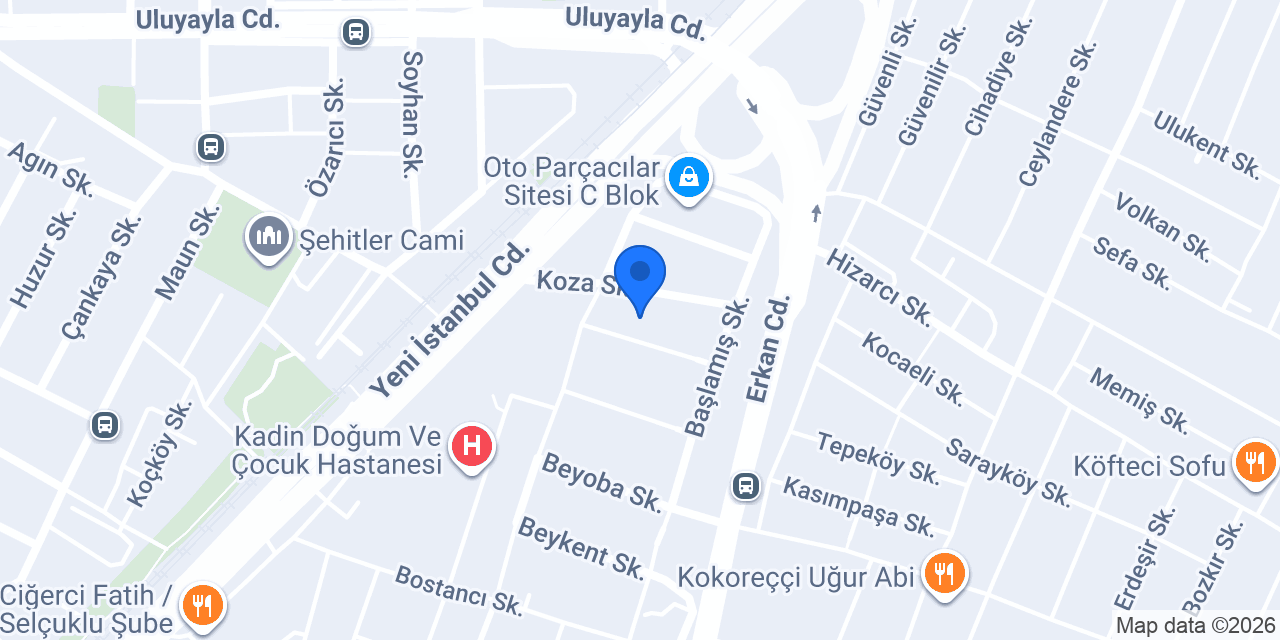 Birka Kauçuk Sünger Fitil Levha ve Bant konumu