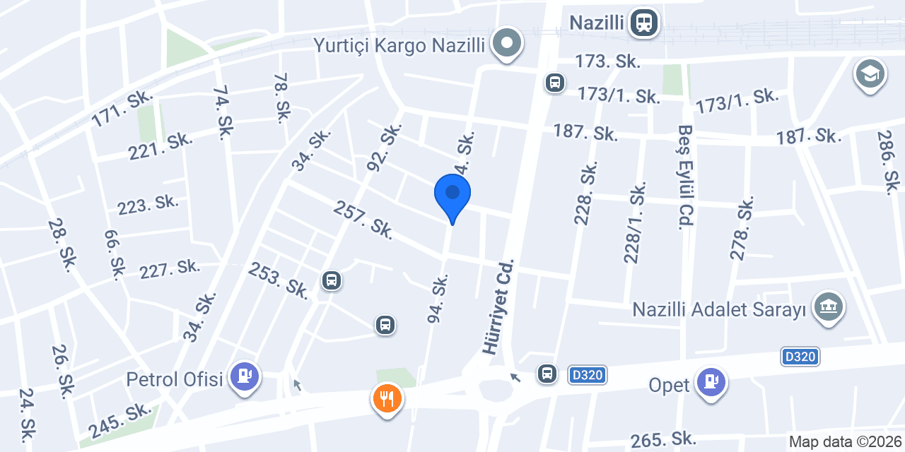 Nazilli Ak-Duş Duşakabin konumu