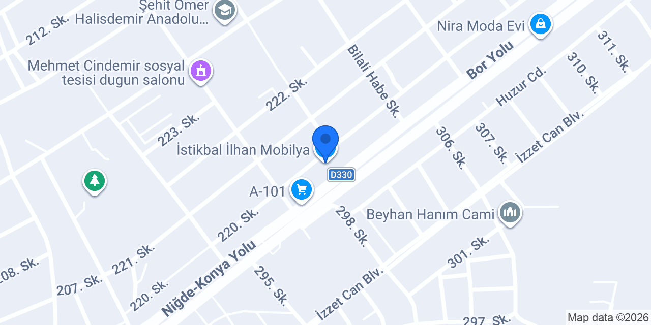 İstikbal İlhan Mobilya konumu