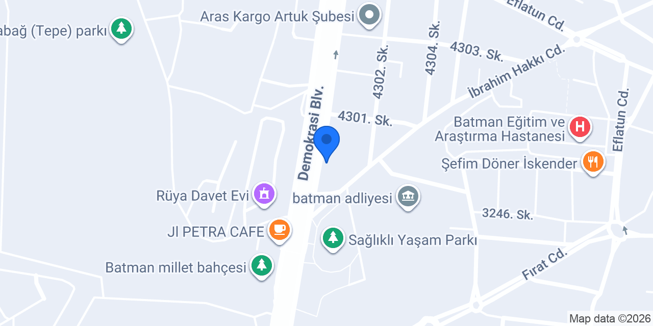Miraç Oto aksesuar konumu