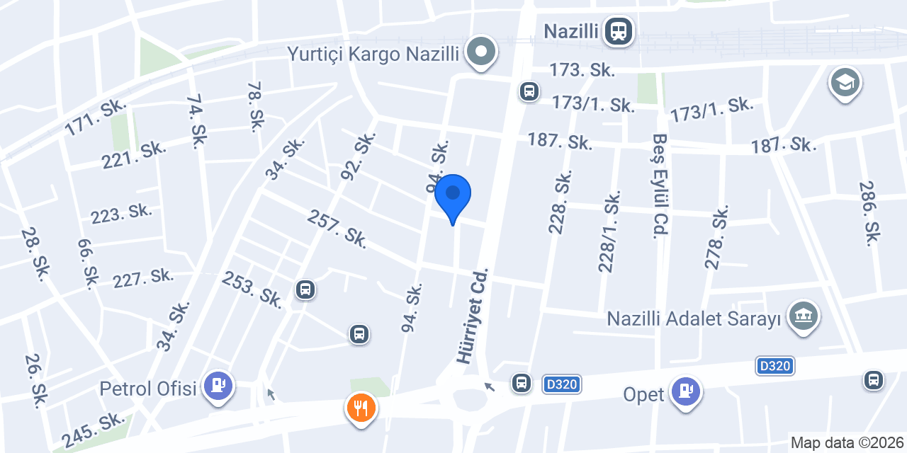 Nazilli Oto Kiralama konumu