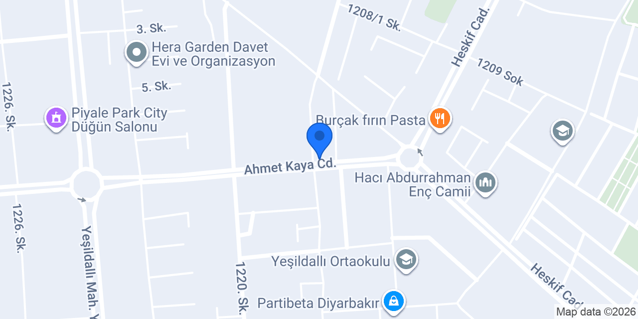 Sara fırın ve unlu mamüller konumu