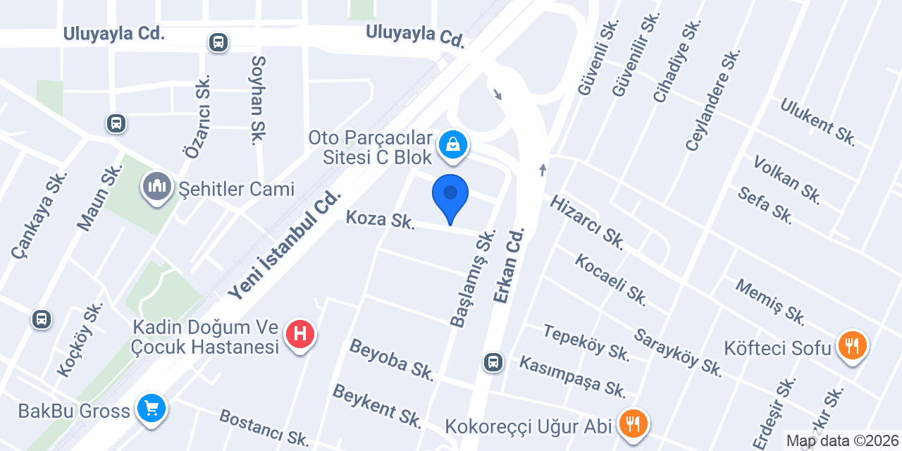 KVK MOTORLU ARAÇLAR konumu