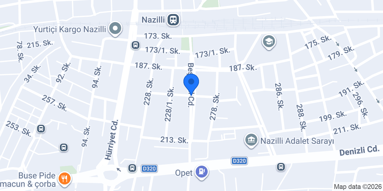 Nazilli Konak Taksi konumu