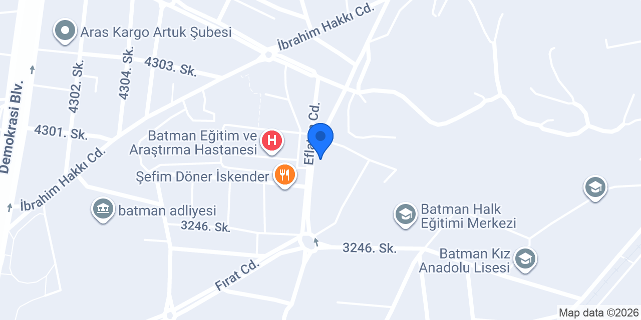 Şaşmaz börek&pide salonu konumu