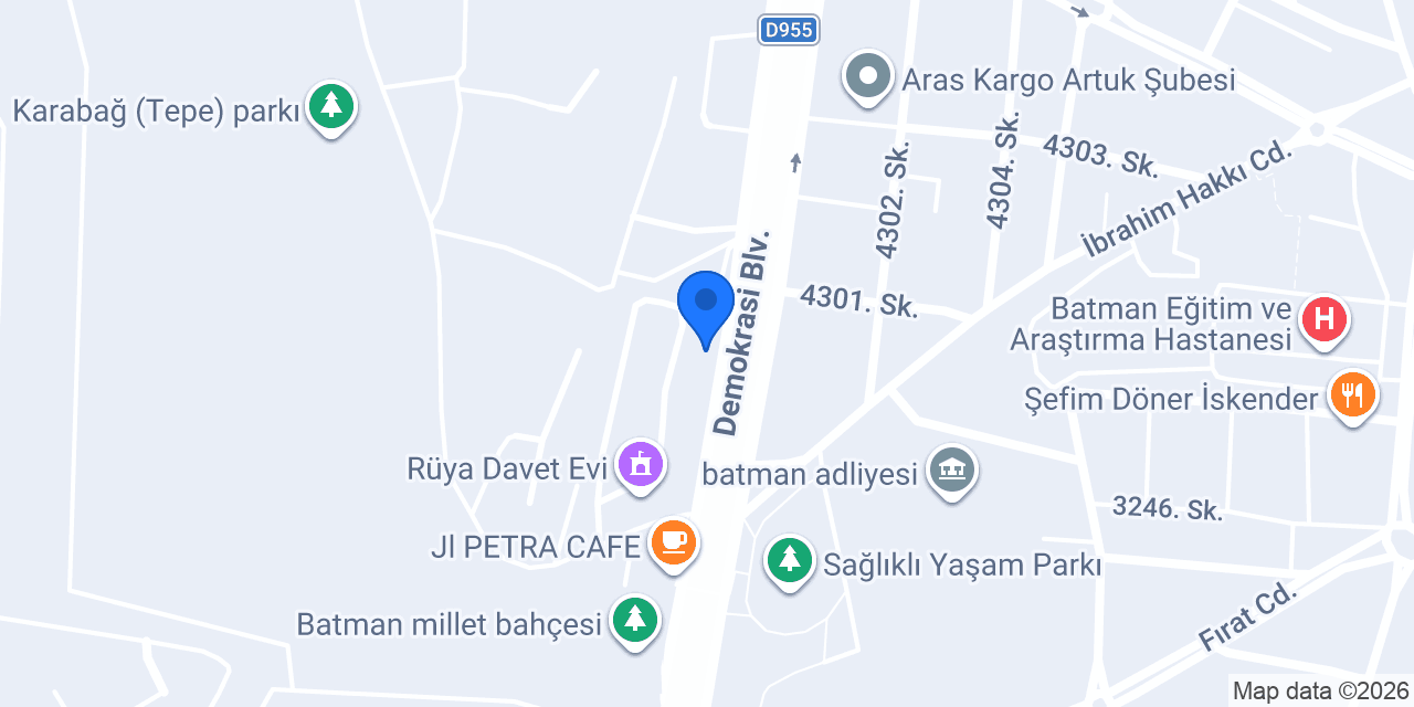 Doğtaş Batman Merkez konumu
