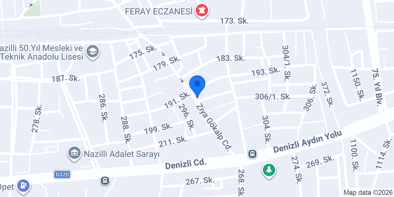 Yangın Söndürme Tüpü Nazilli konumu