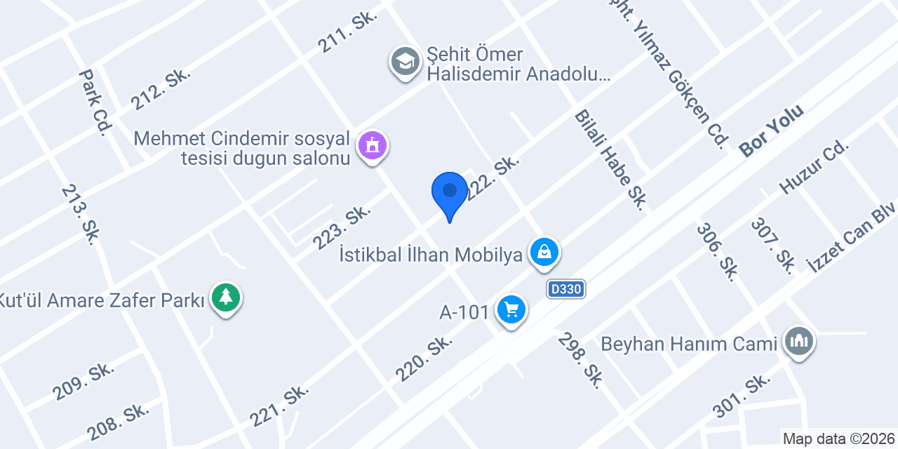 Bor Ağız Ve Diş Sağlığı Merkezi konumu