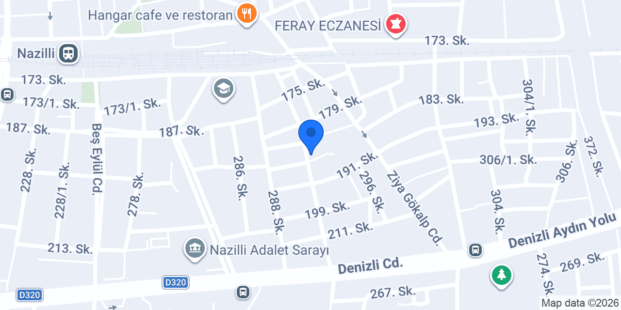 EYM YAPI NAZİLLİ konumu