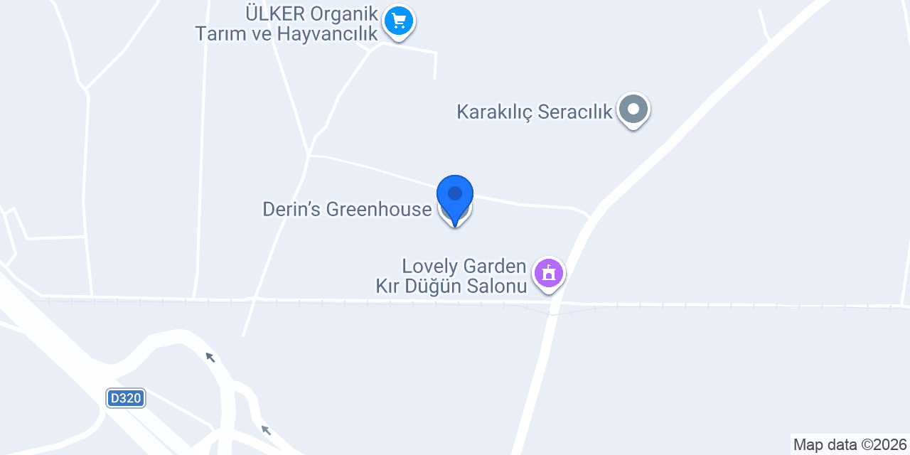 Derin’s Greenhouse konumu