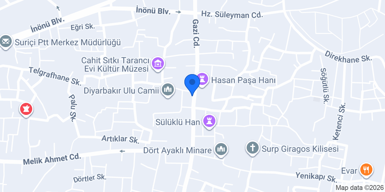 DİYARBAKIR DAĞKAPI HAN TAKSİ konumu