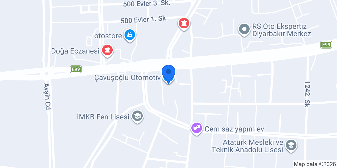 Çavuşoğlu Otomotiv konumu