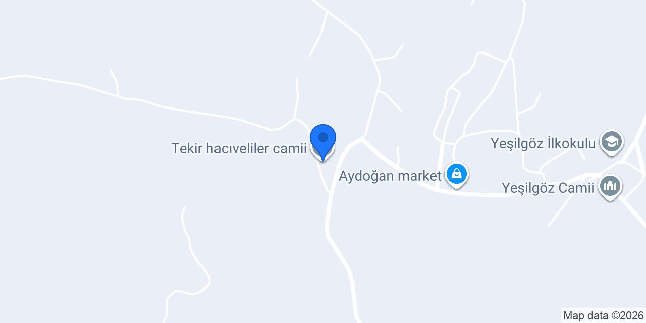Tekir hacıveliler camii konumu