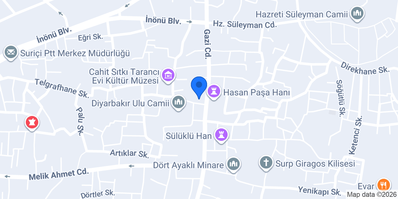 Tanrıkulu Bakırcılık ve Hediyelik konumu