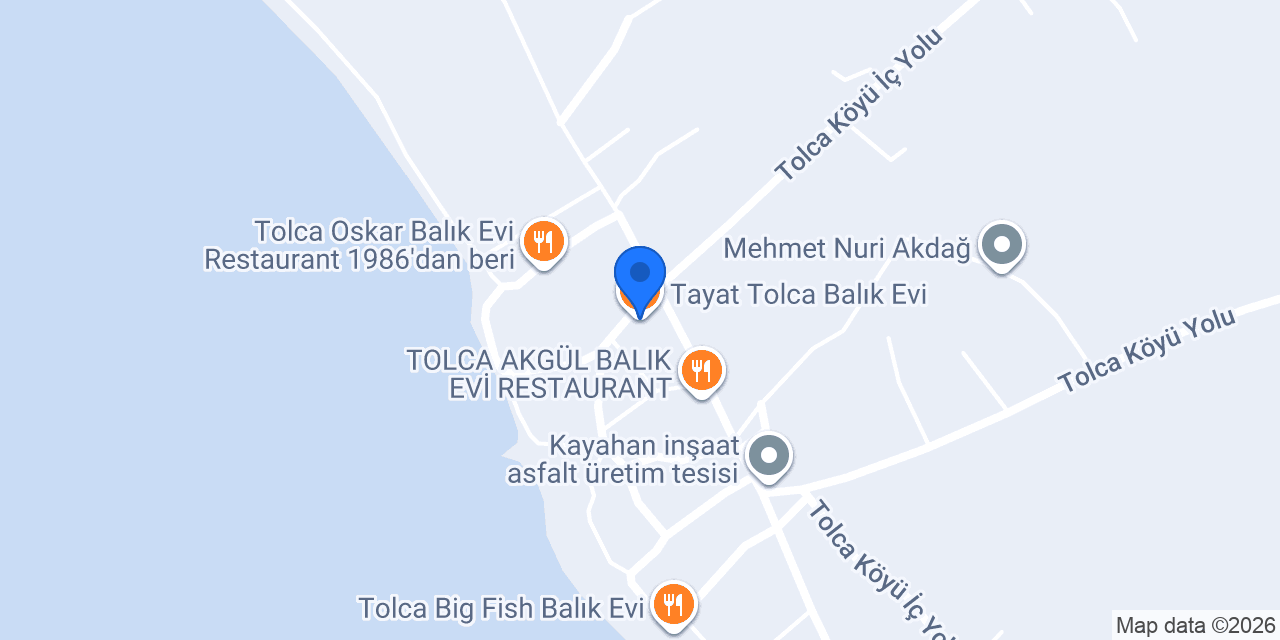 Tayat Tolca Balık Evi konumu