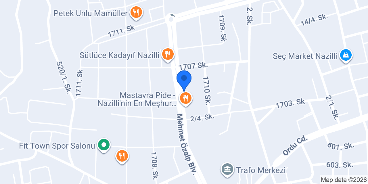 Bonavias Nazilli konumu
