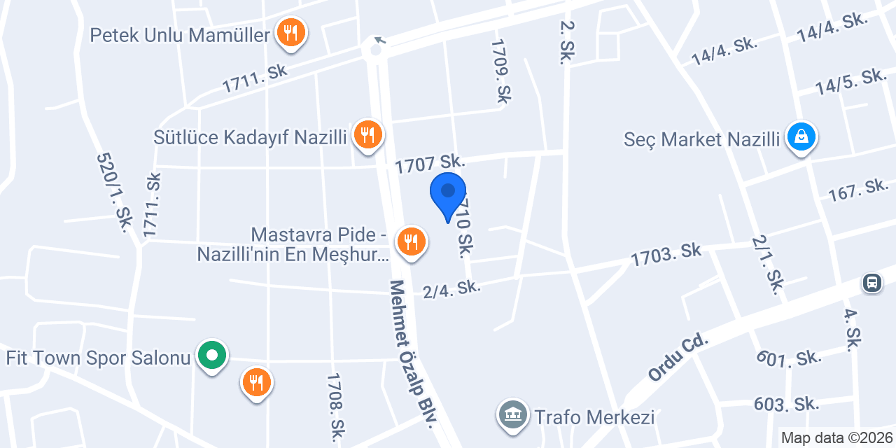 Özlextea bayii konumu