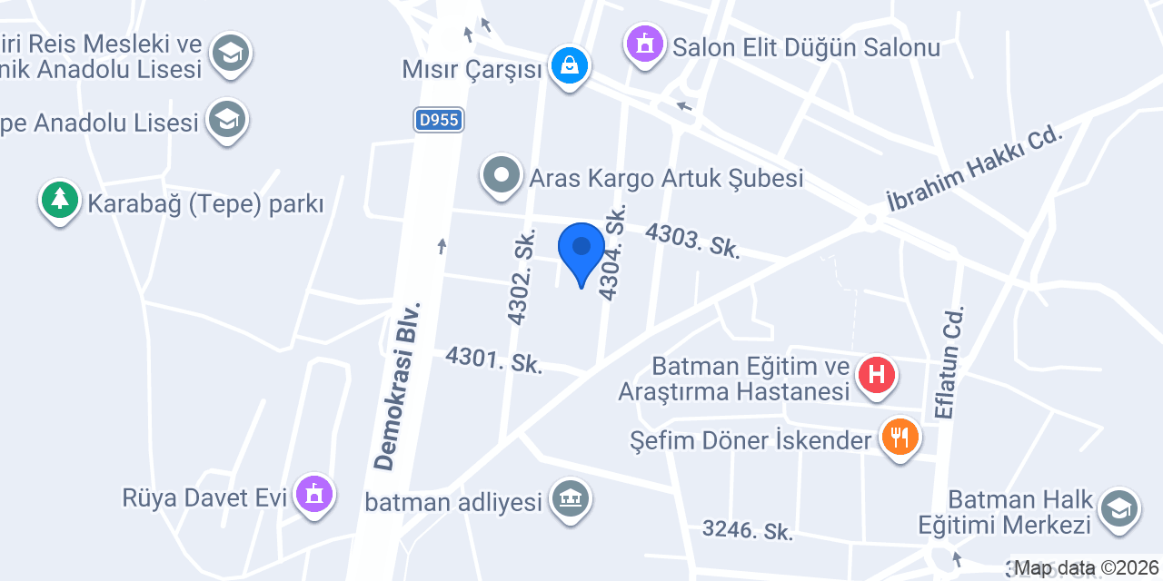 Gültepe Klas Tesisat konumu