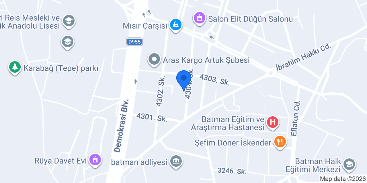 Berfin Optik konumu