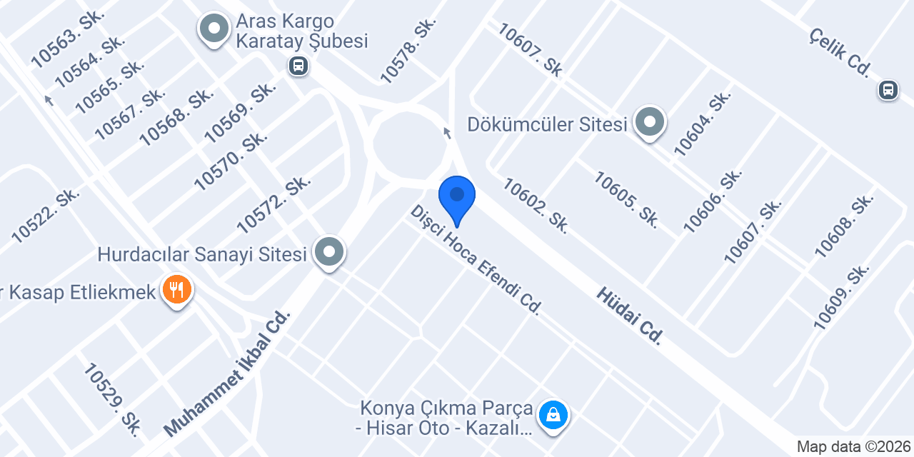 HİSAR TİCARET YEDEK PARÇA konumu