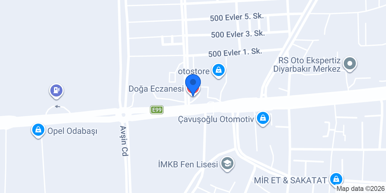 Doğa Eczanesi konumu
