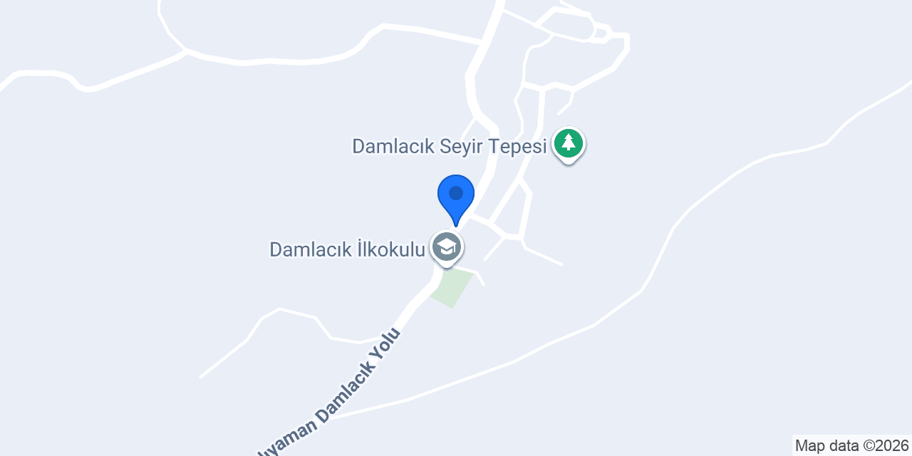 Damlacık Köyü Muhtarlığı konumu