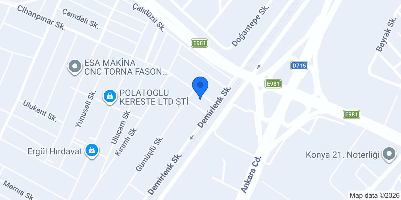 KONYA MOBİLYA DEPOSU konumu