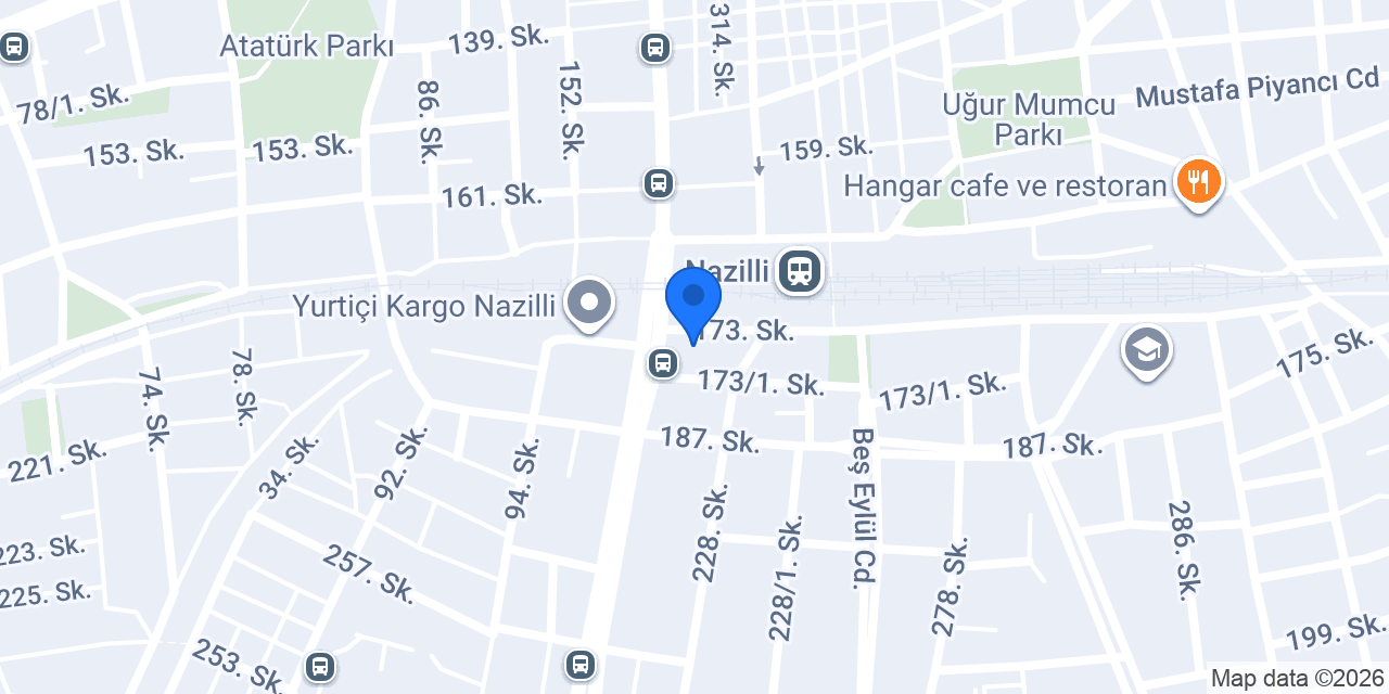AZİZOĞLU RENT A CAR NAZİLLİ konumu