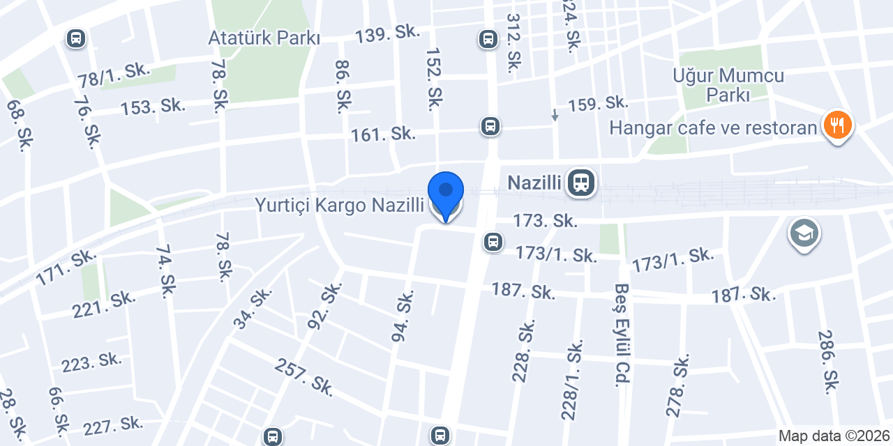 Yurtiçi Kargo Nazilli konumu