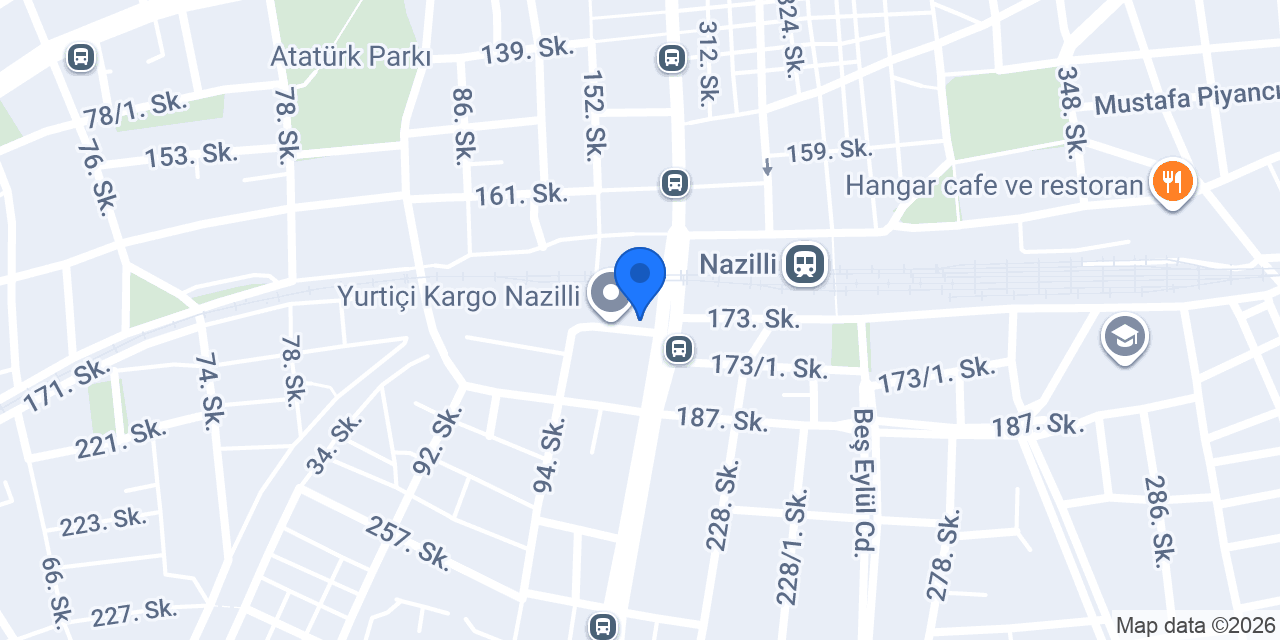 NAZİLLİ ÇİLİNGİR AÇAR ANAHTAR konumu
