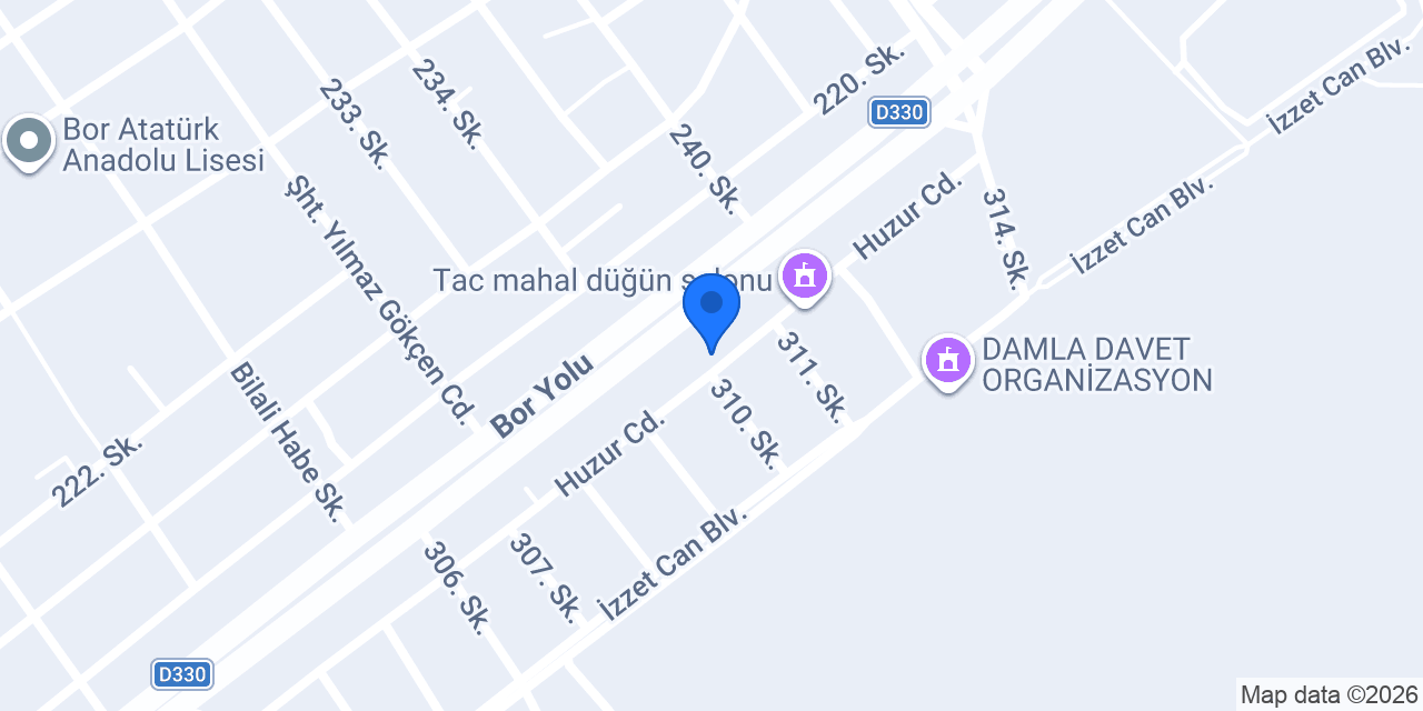 Niens Mobilya Niğde konumu