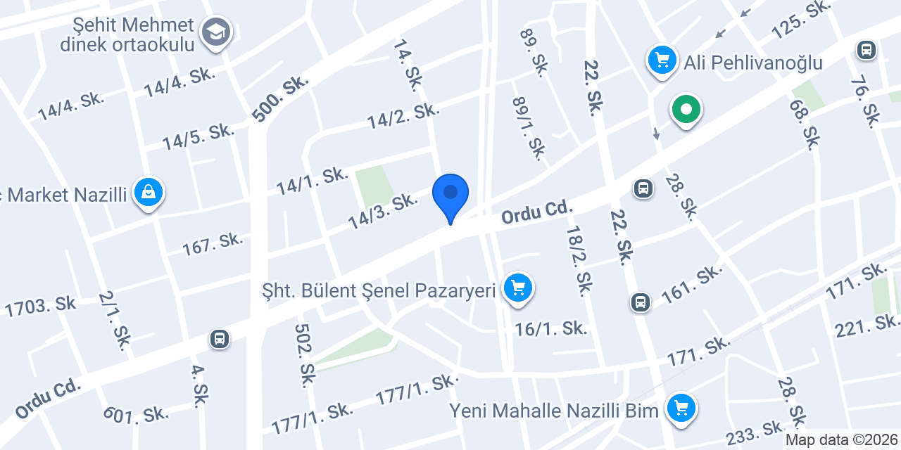 Özel Nazilli Hedef Kalem Kurs Merkezi konumu