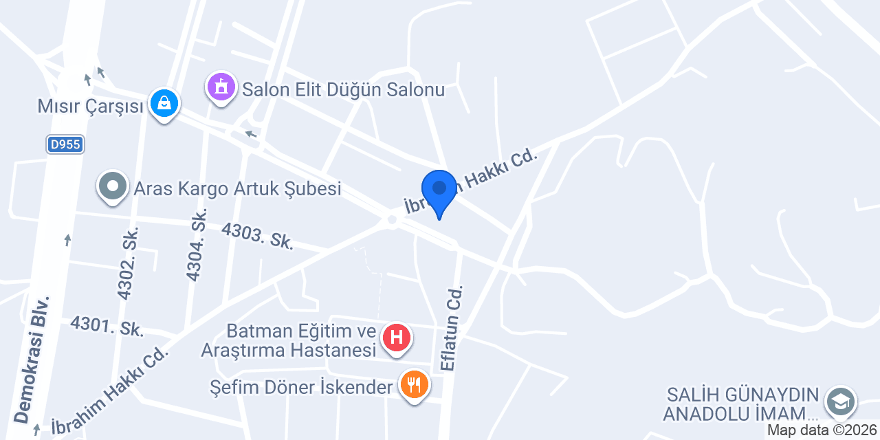 İz Güzellik Merkezi konumu