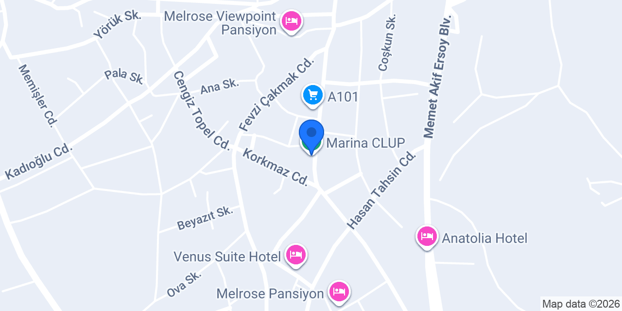 Marina CLUP konumu