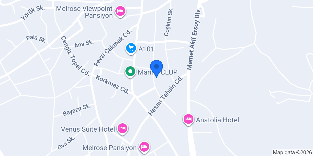 Pınar Otel konumu