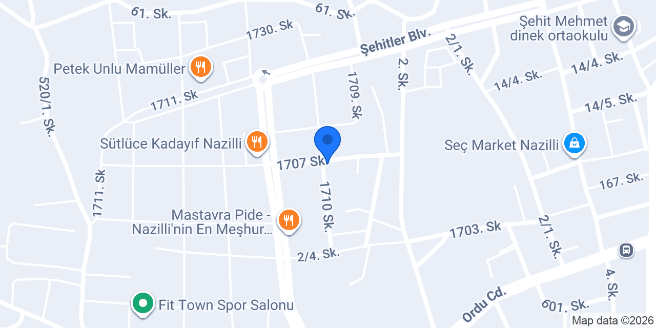 Ahmet ŞENGÜN Nazilli Web Tasarım konumu