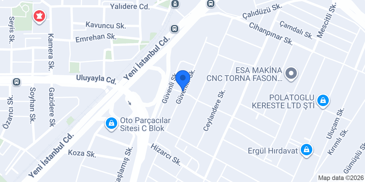 Alp Opel ve Chevrolet Özel Servisi konumu