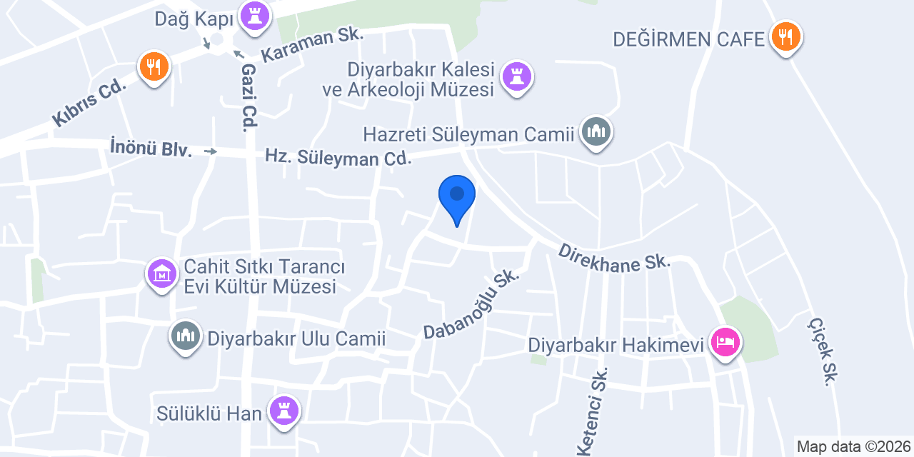 Tarihi Divan Konağı konumu