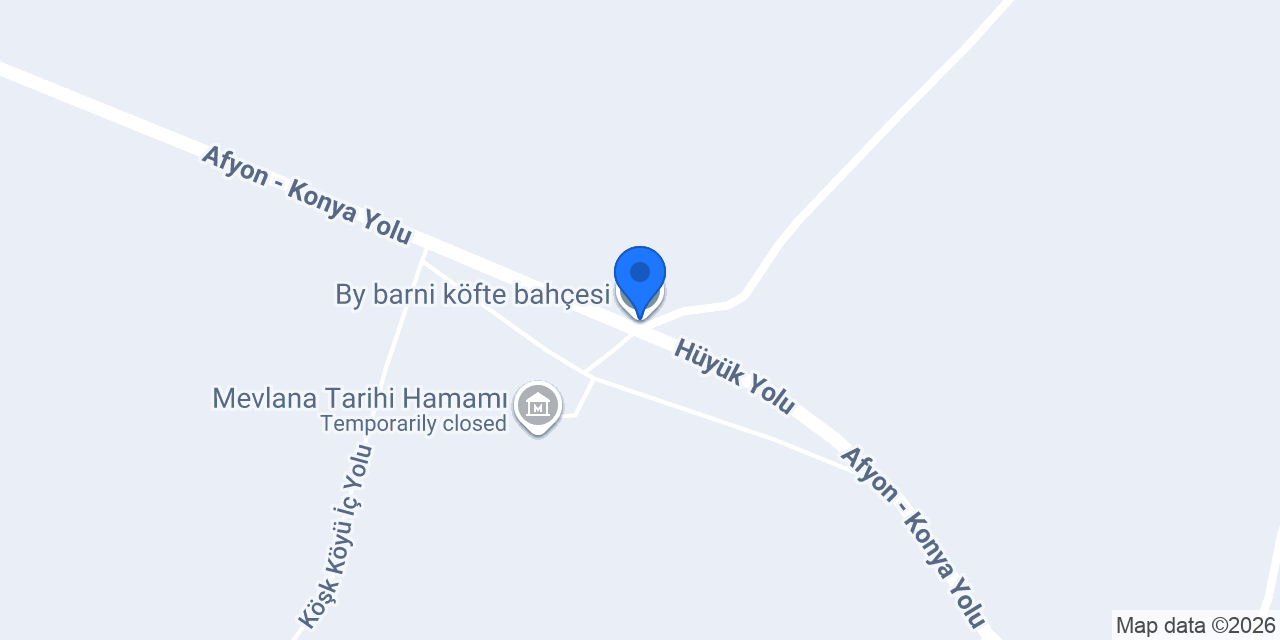 By barni köfte bahçesi konumu