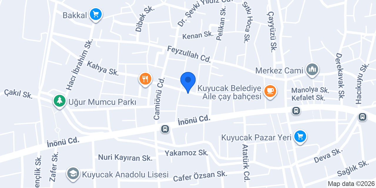 Özel Kuyucak Sürücü Kursu konumu