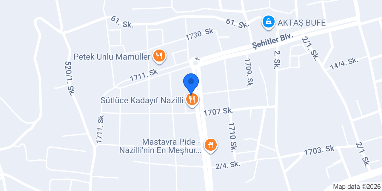 Profiterol Atölyesi Nazilli konumu