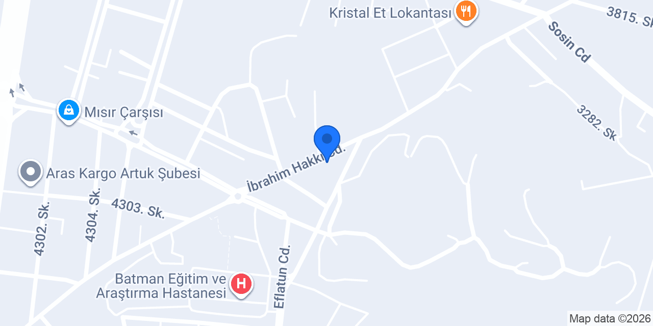 Holistik Şifam Merkezi konumu