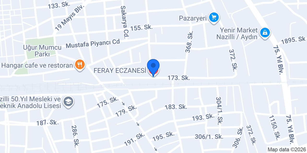 FERAY ECZANESİ konumu