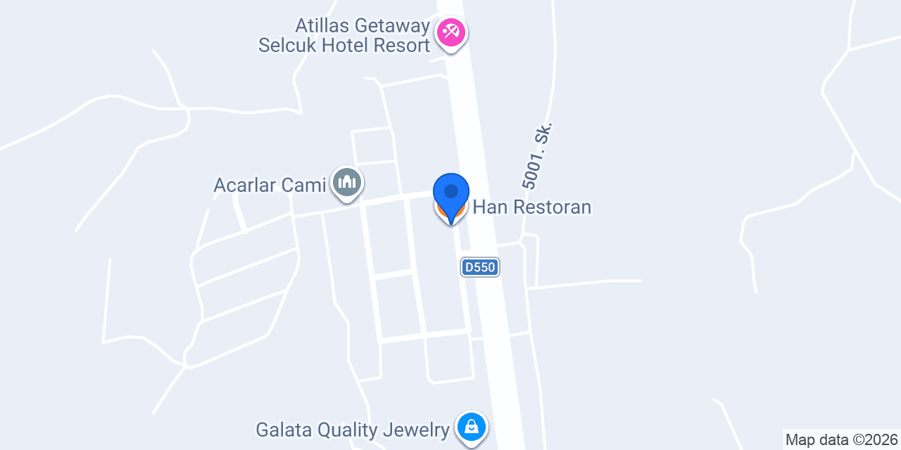 Han Restoran konumu