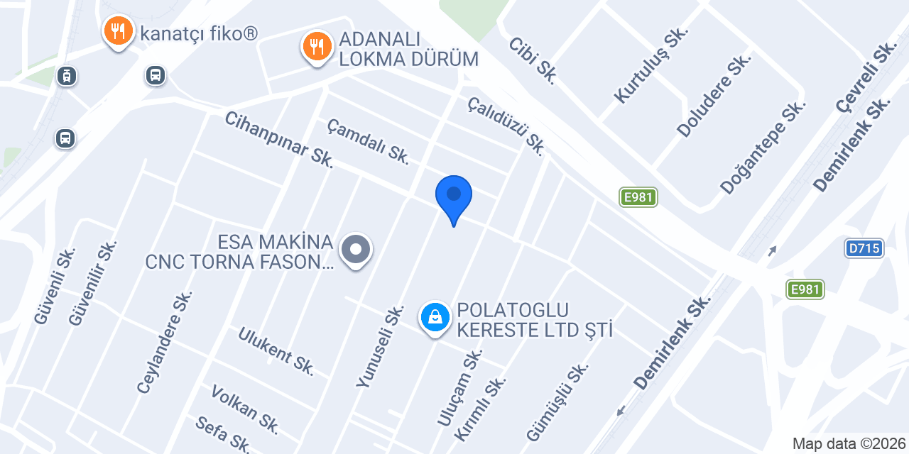 Mustafa Güçlü Mobilya konumu
