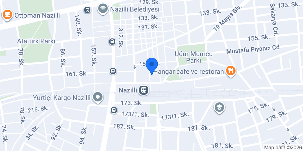 Türkiye İş Bankası Nazilli/Aydın Şubesi konumu